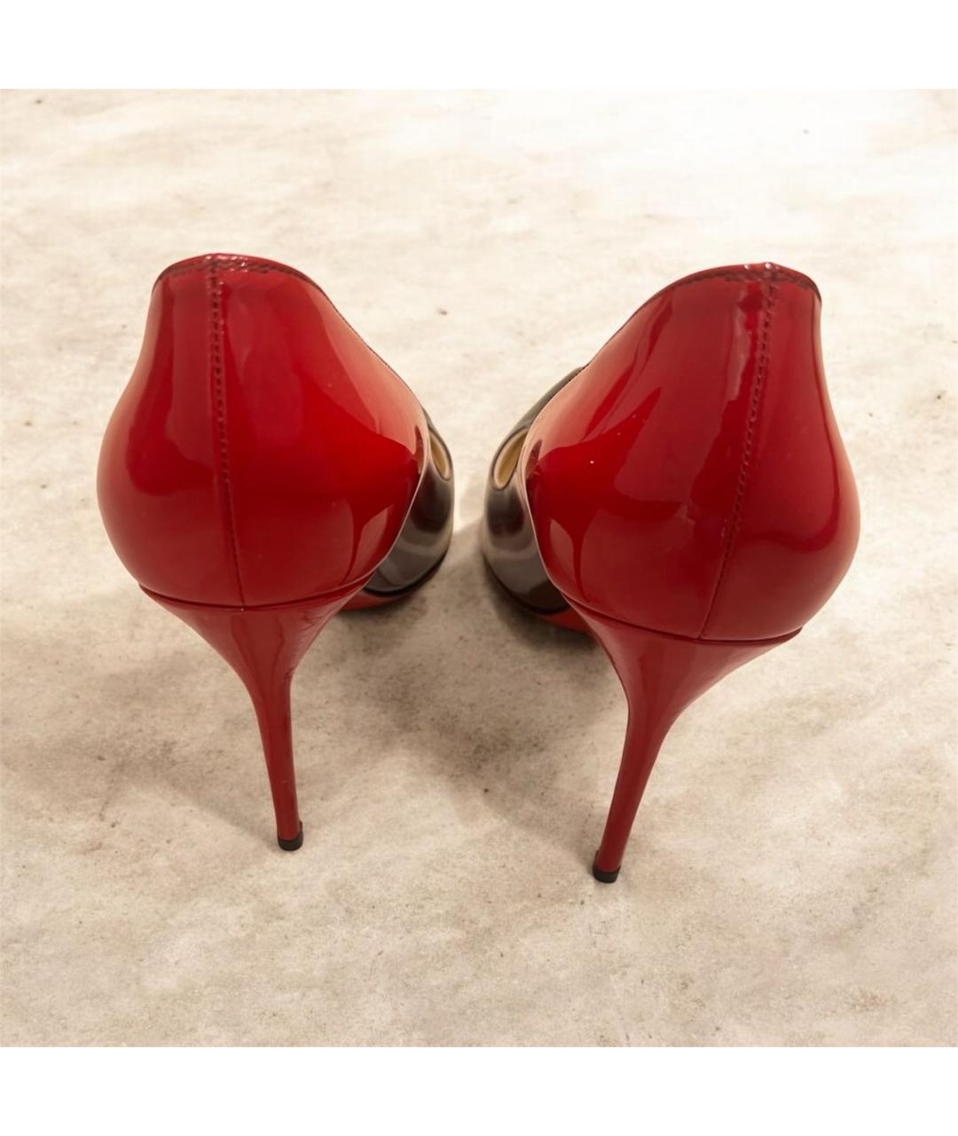 CHRISTIAN LOUBOUTIN Красные туфли из лакированной кожи, фото 3
