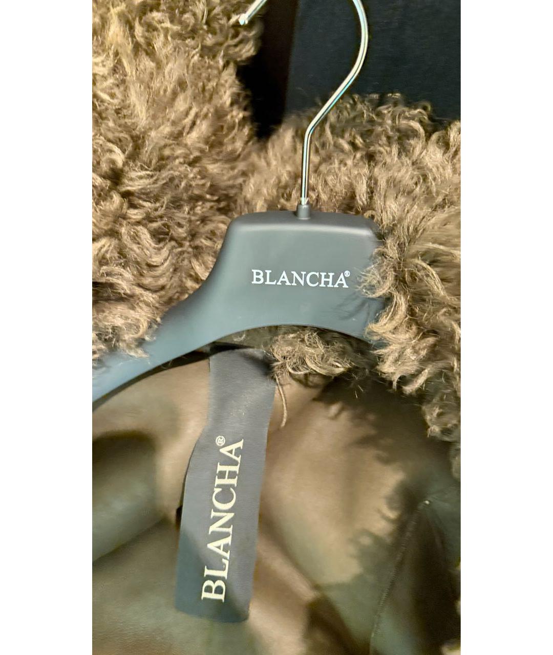 BLANCHA Коричневая меховая шуба, фото 3