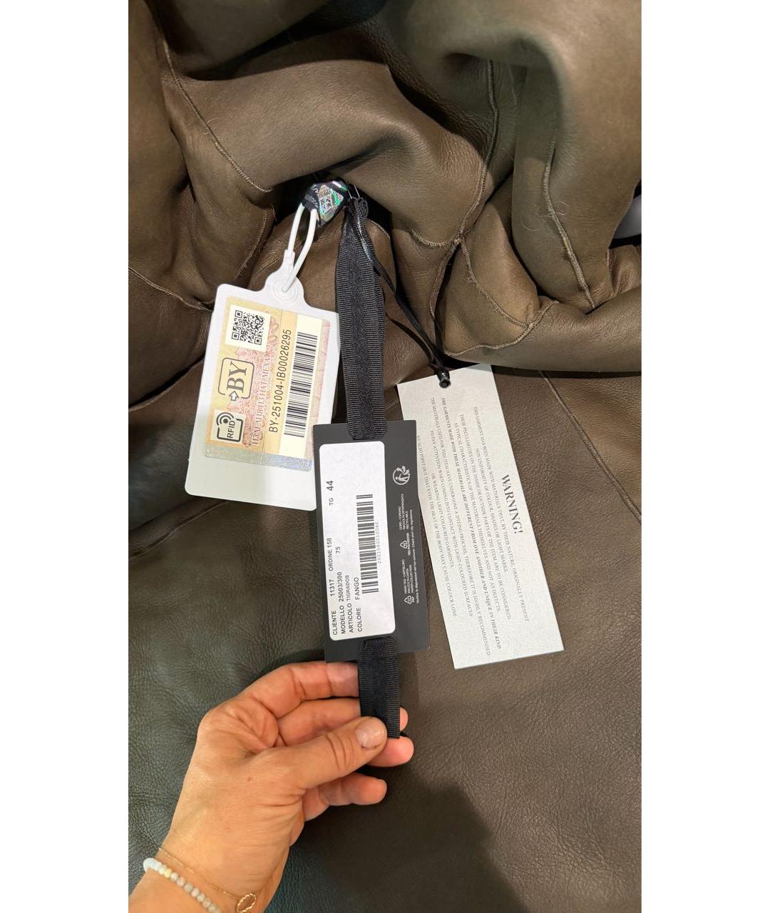 BLANCHA Коричневая меховая шуба, фото 7
