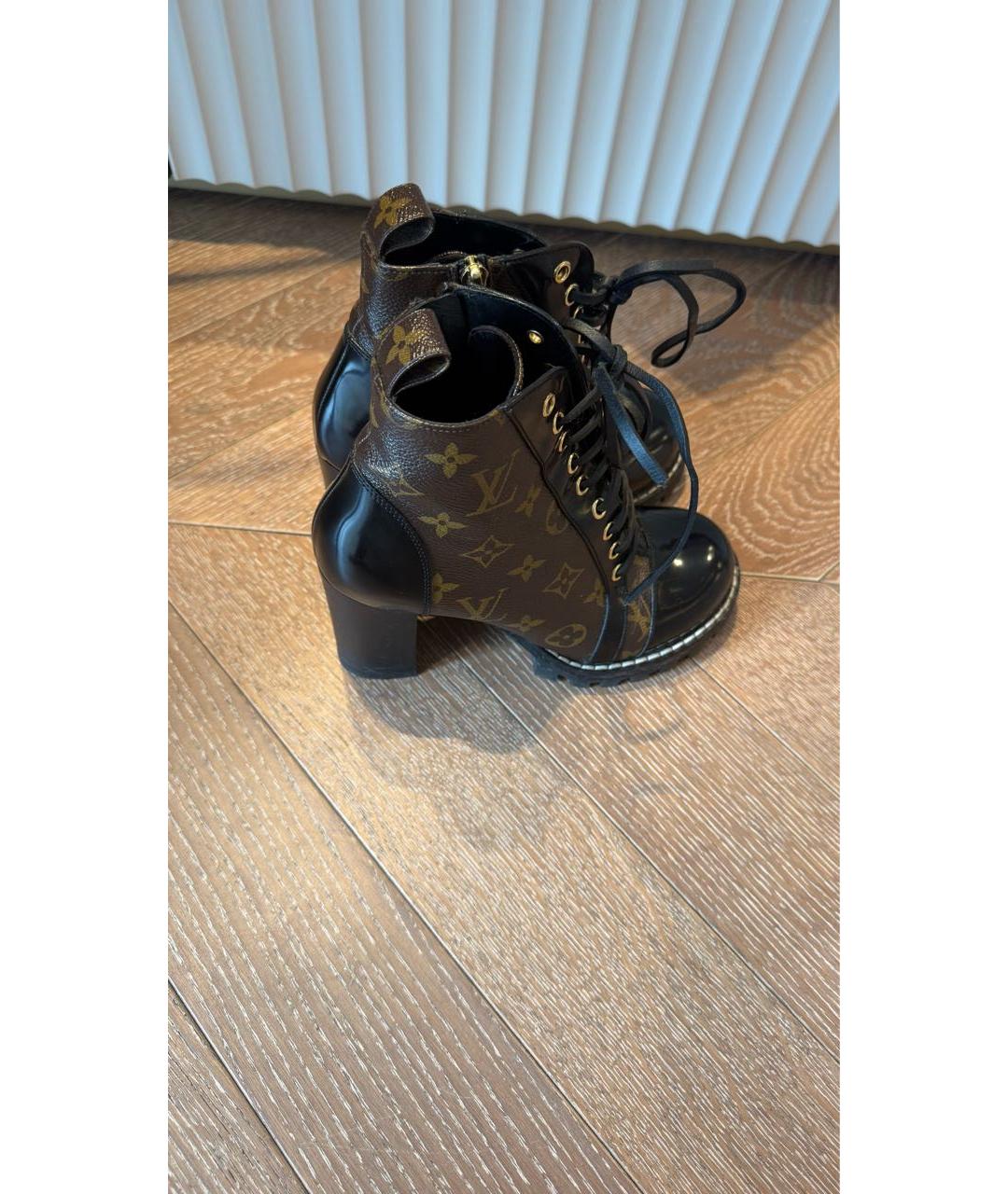 LOUIS VUITTON Коричневые ботильоны, фото 5