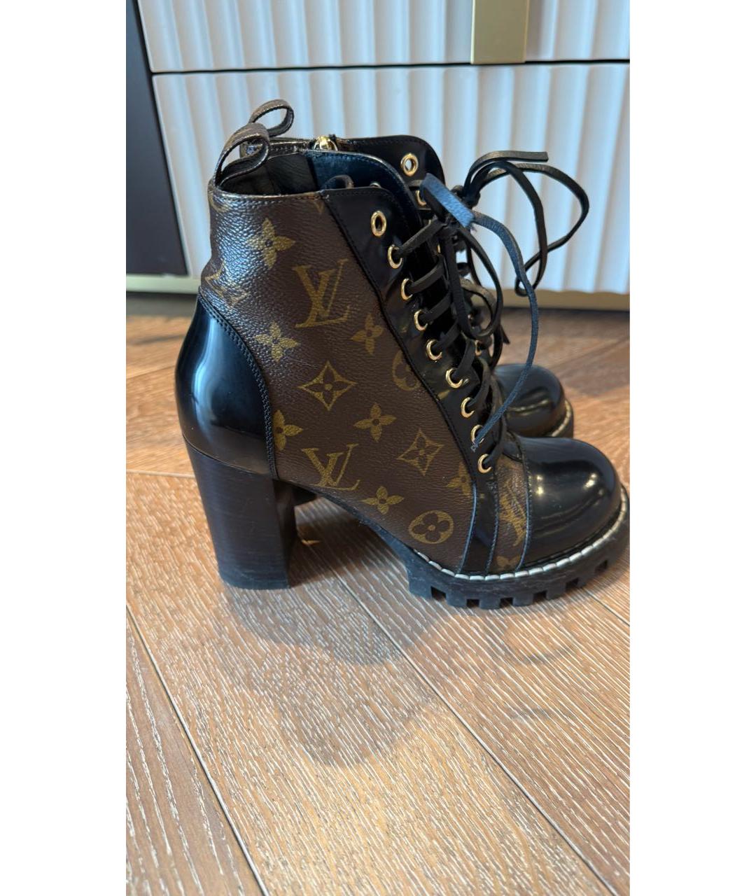 LOUIS VUITTON Коричневые ботильоны, фото 6