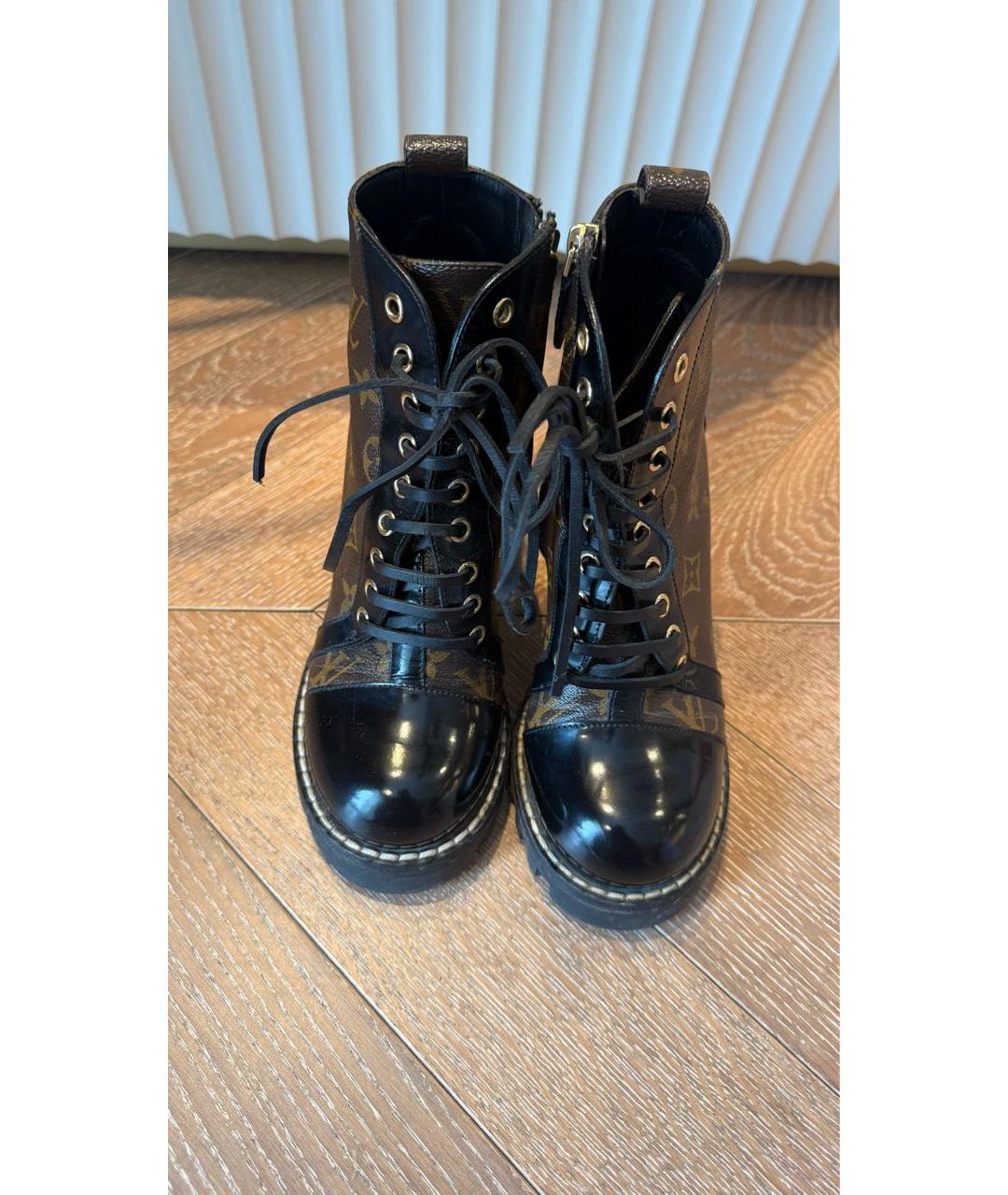 LOUIS VUITTON Коричневые ботильоны, фото 4