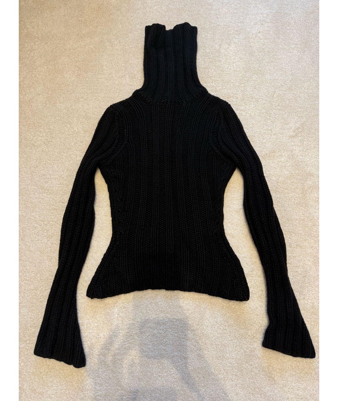 SAINT LAURENT Черный кашемировый джемпер / свитер, фото 5