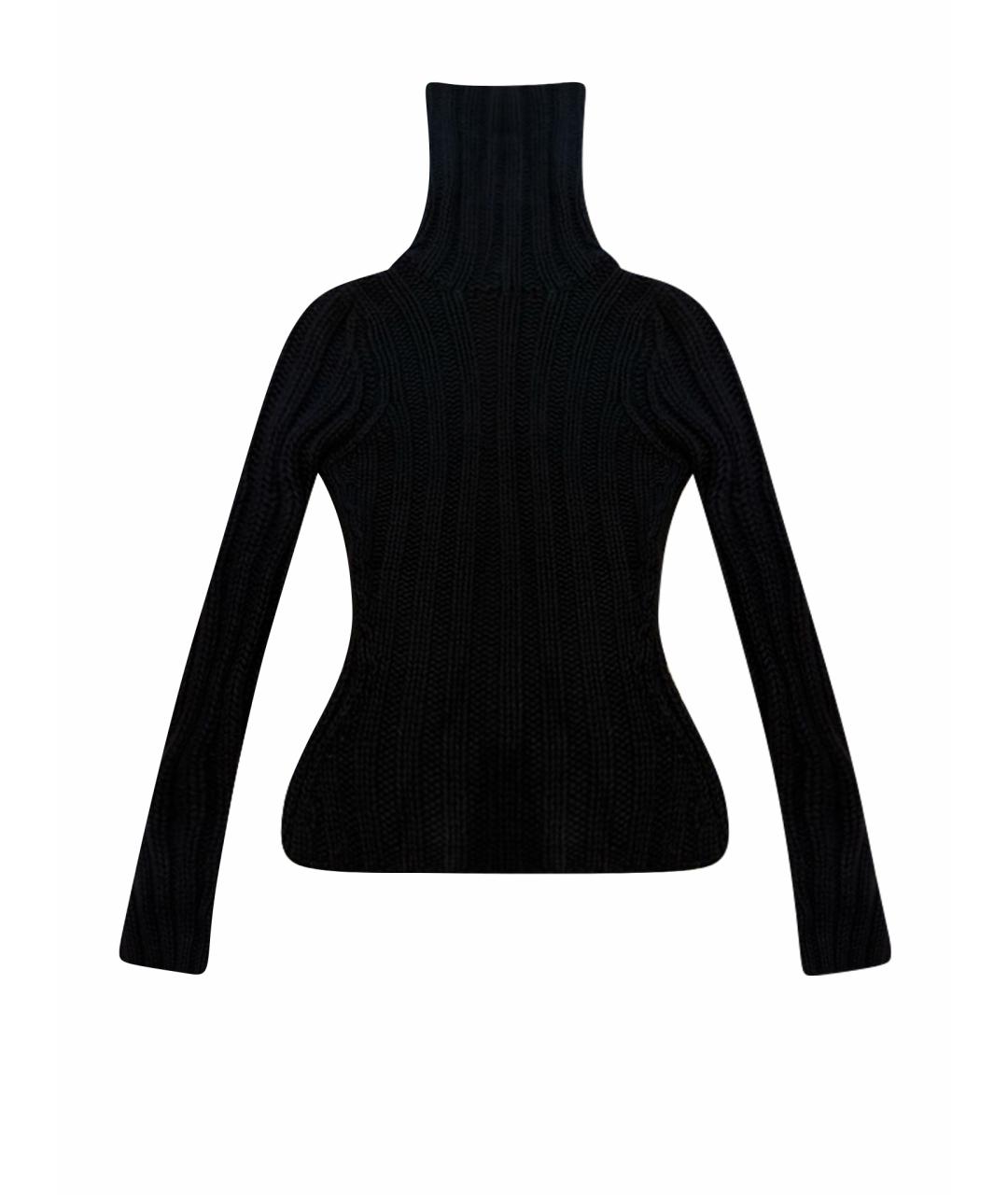 SAINT LAURENT Черный кашемировый джемпер / свитер, фото 1