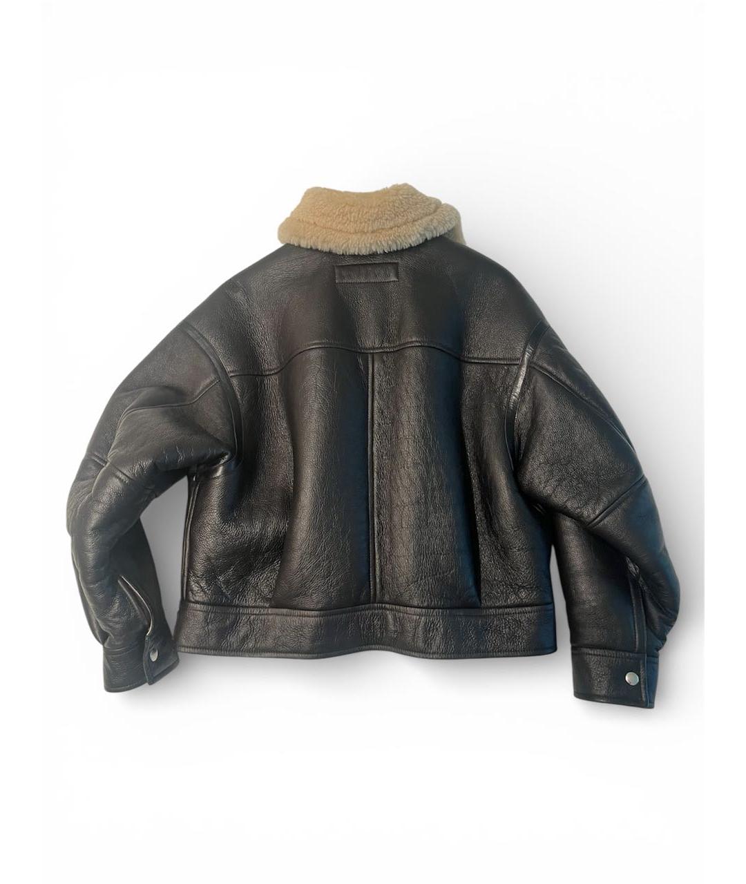 ACNE STUDIOS Коричневая кожаная дубленка, фото 2