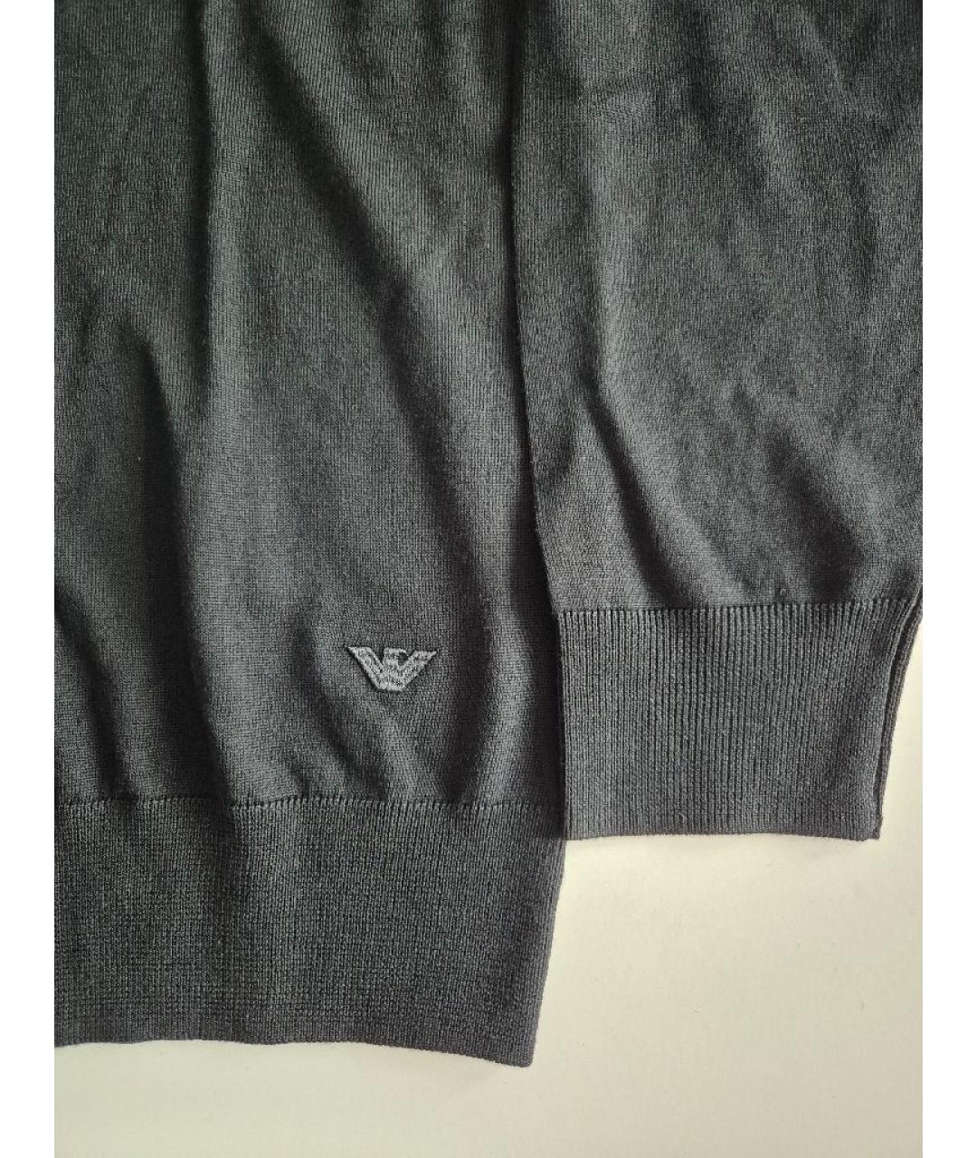 EMPORIO ARMANI Черный шерстяной спортивный костюм, фото 4