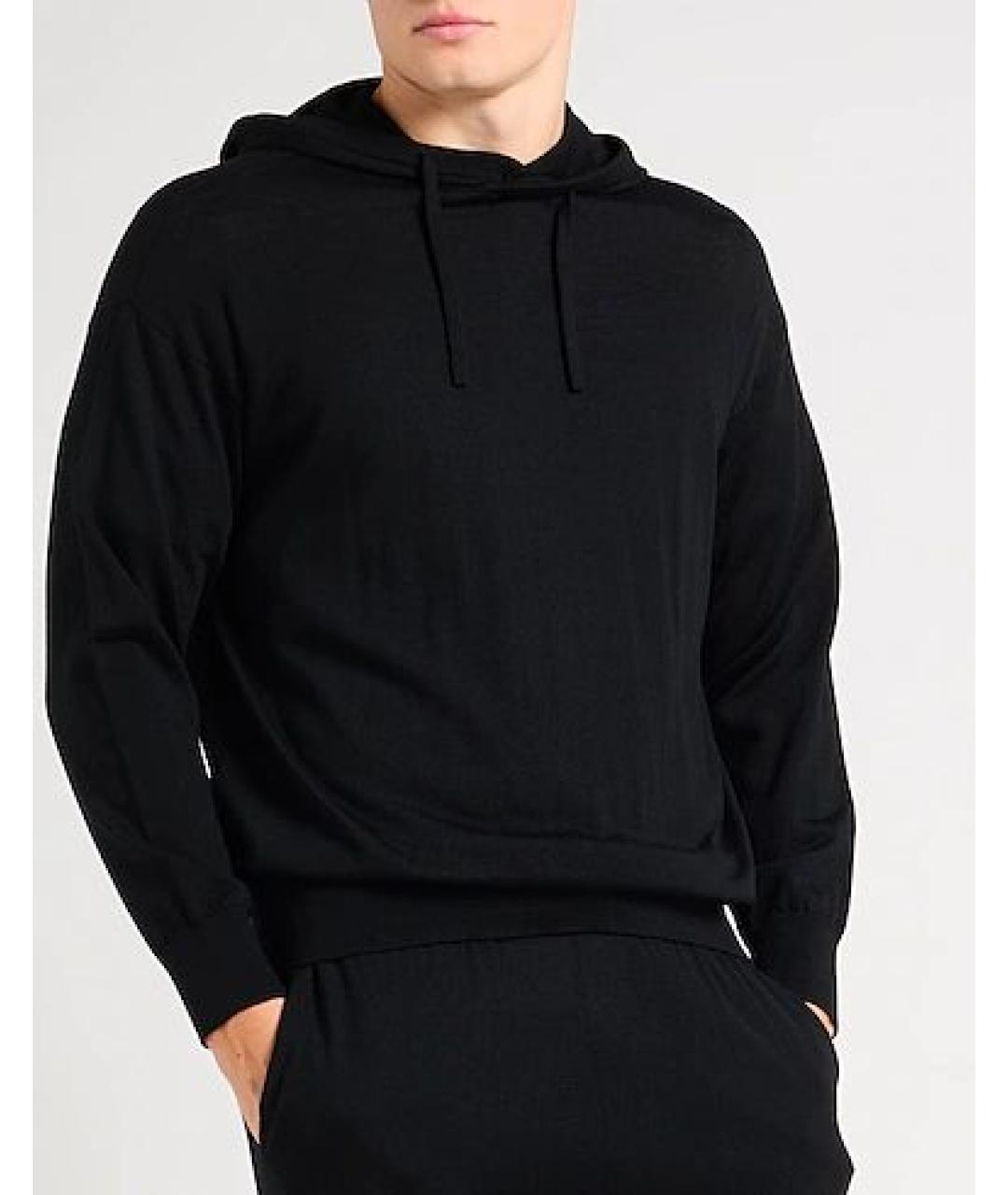 EMPORIO ARMANI Черный шерстяной спортивный костюм, фото 2