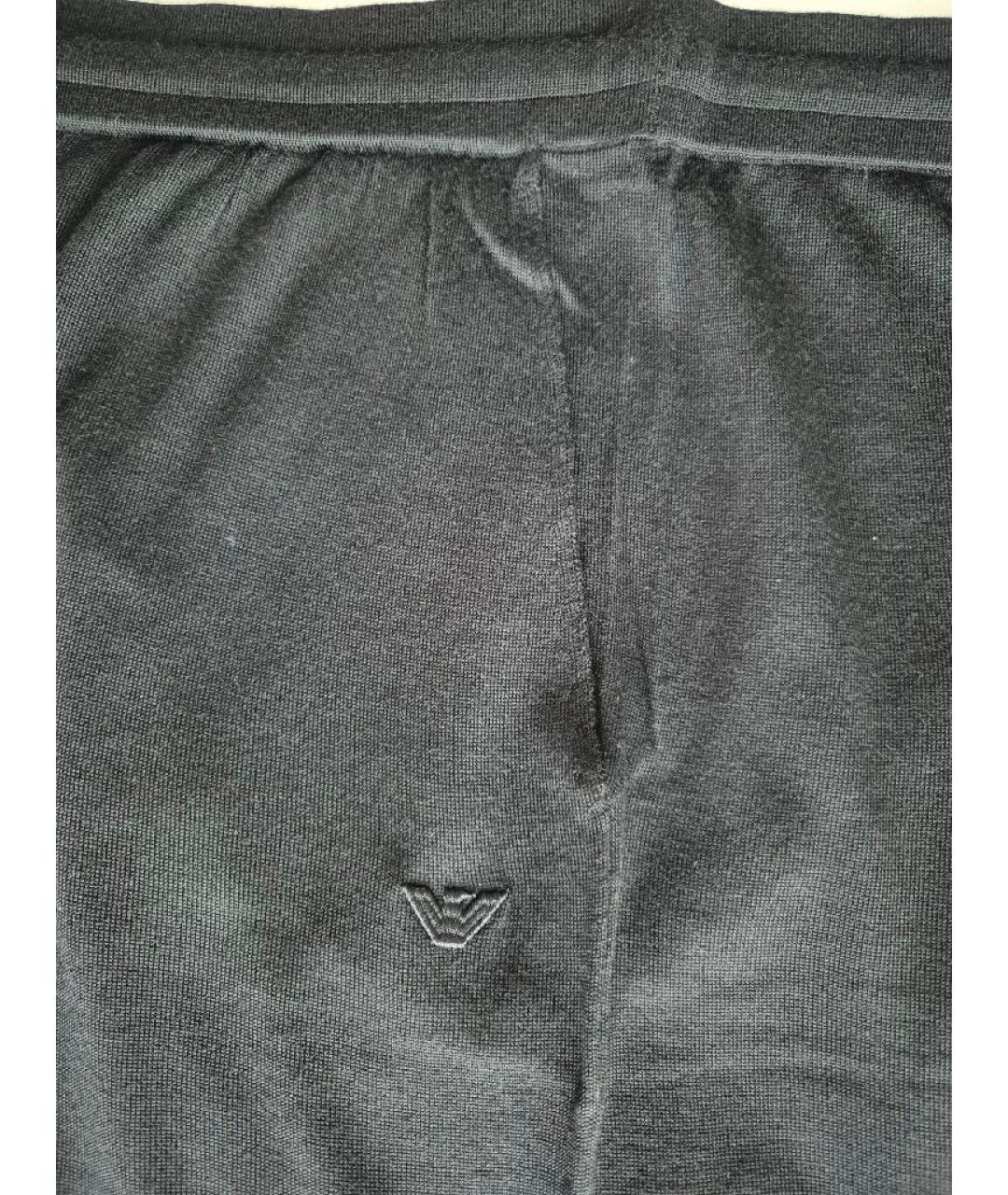 EMPORIO ARMANI Черный шерстяной спортивный костюм, фото 9