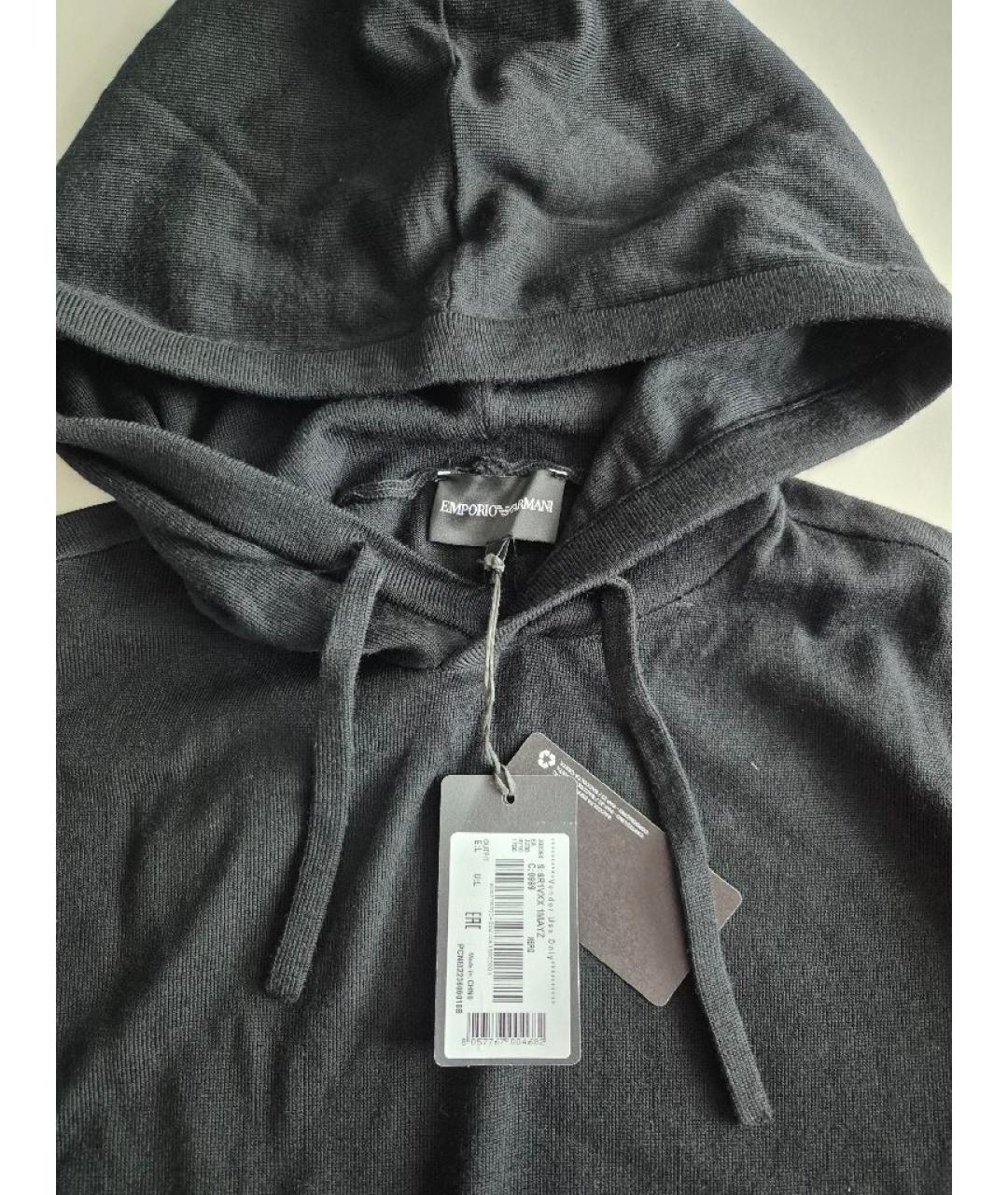 EMPORIO ARMANI Черный шерстяной спортивный костюм, фото 3