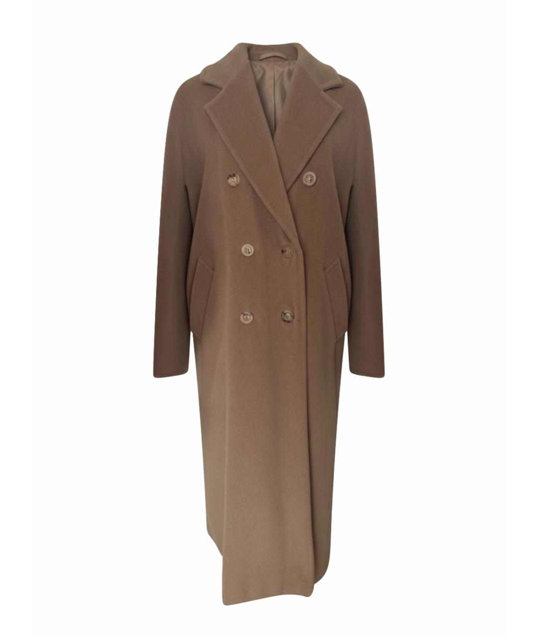 MAX MARA Бежевое шерстяное пальто, фото 1