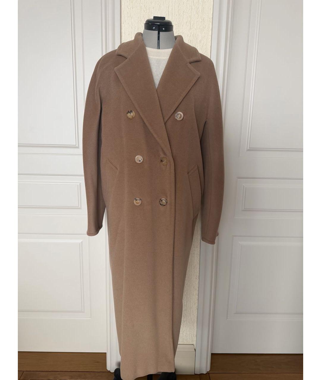 MAX MARA Бежевое шерстяное пальто, фото 7