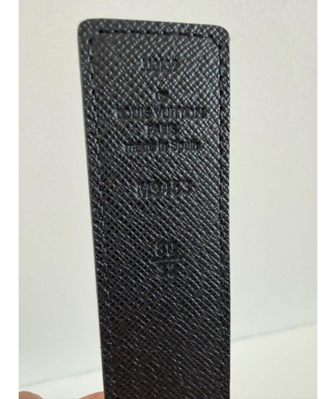 LOUIS VUITTON Черный ремень, фото 3
