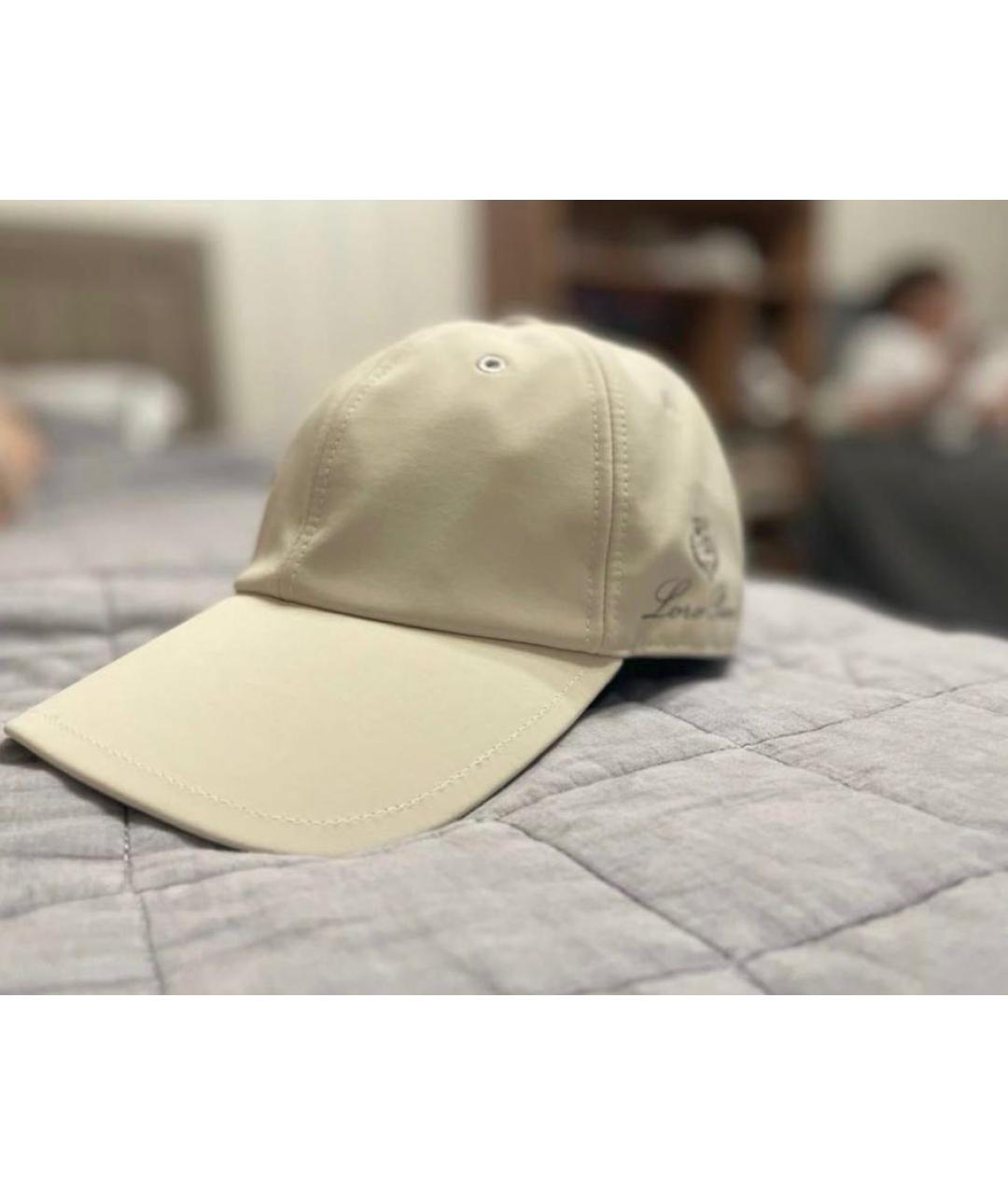 LORO PIANA Бежевая кепка, фото 2