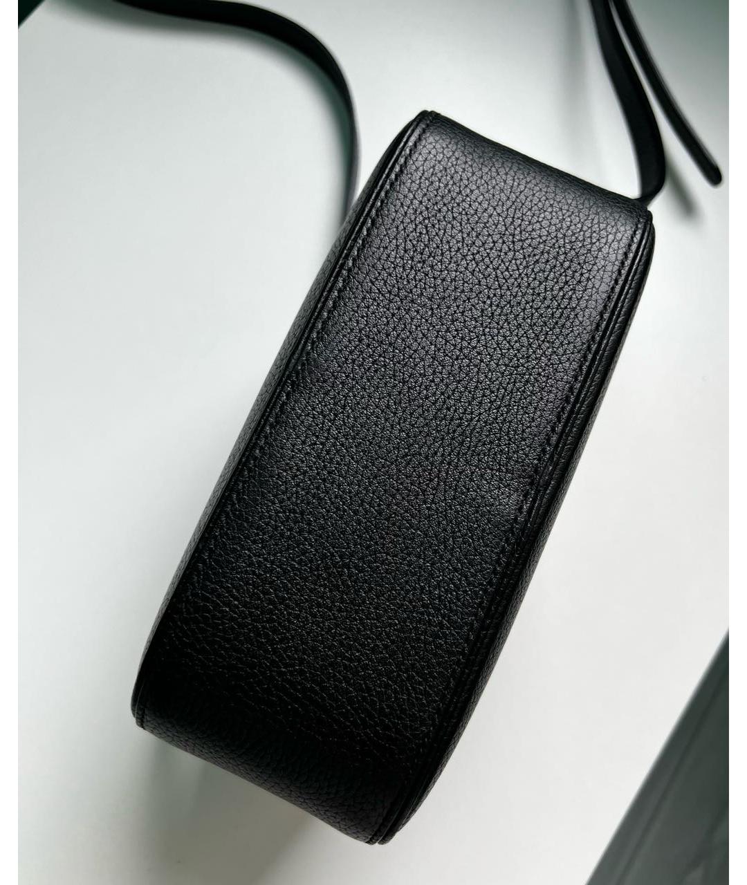 DOLCE&GABBANA Черная кожаная сумка через плечо, фото 7