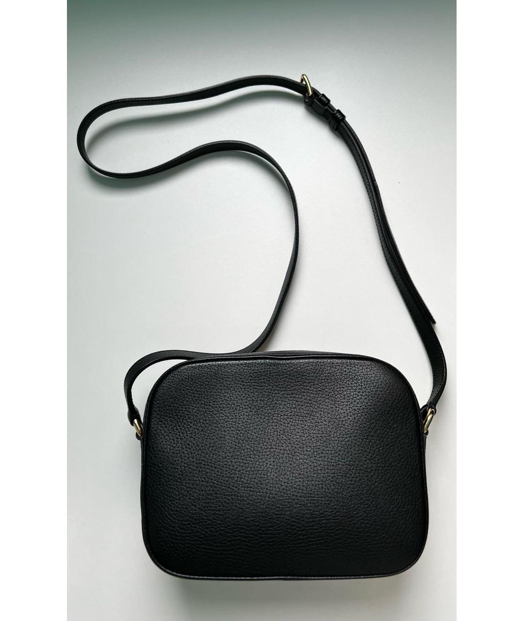 DOLCE&GABBANA Черная кожаная сумка через плечо, фото 3