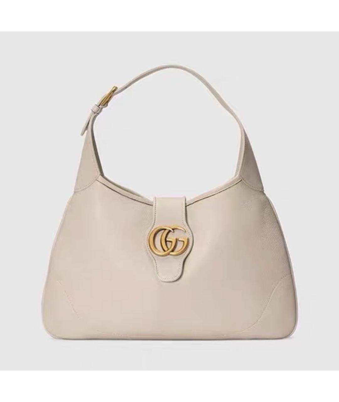 GUCCI Белая кожаная сумка через плечо, фото 7