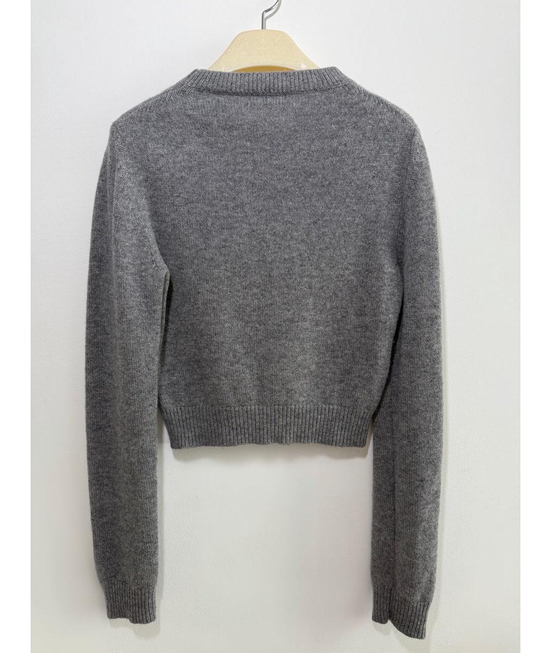 MIU MIU Серый кашемировый джемпер / свитер, фото 2