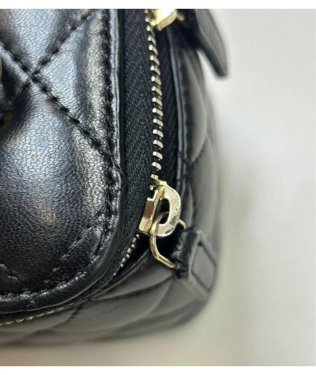 CHANEL Черная кожаная сумка через плечо, фото 7