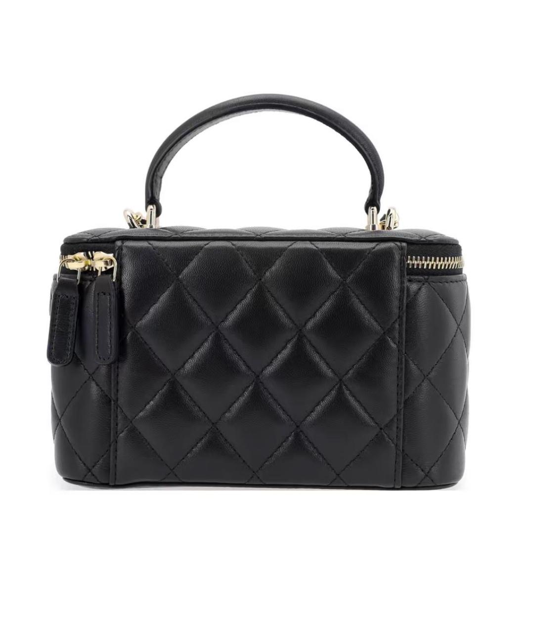 CHANEL Черная кожаная сумка через плечо, фото 2