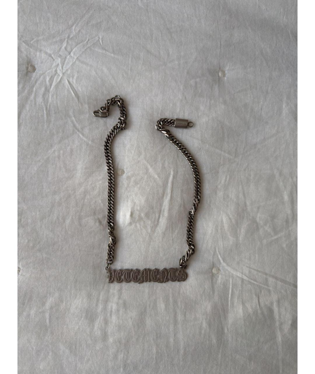 VETEMENTS Серебряная металлическая цепочка/подвеска, фото 3