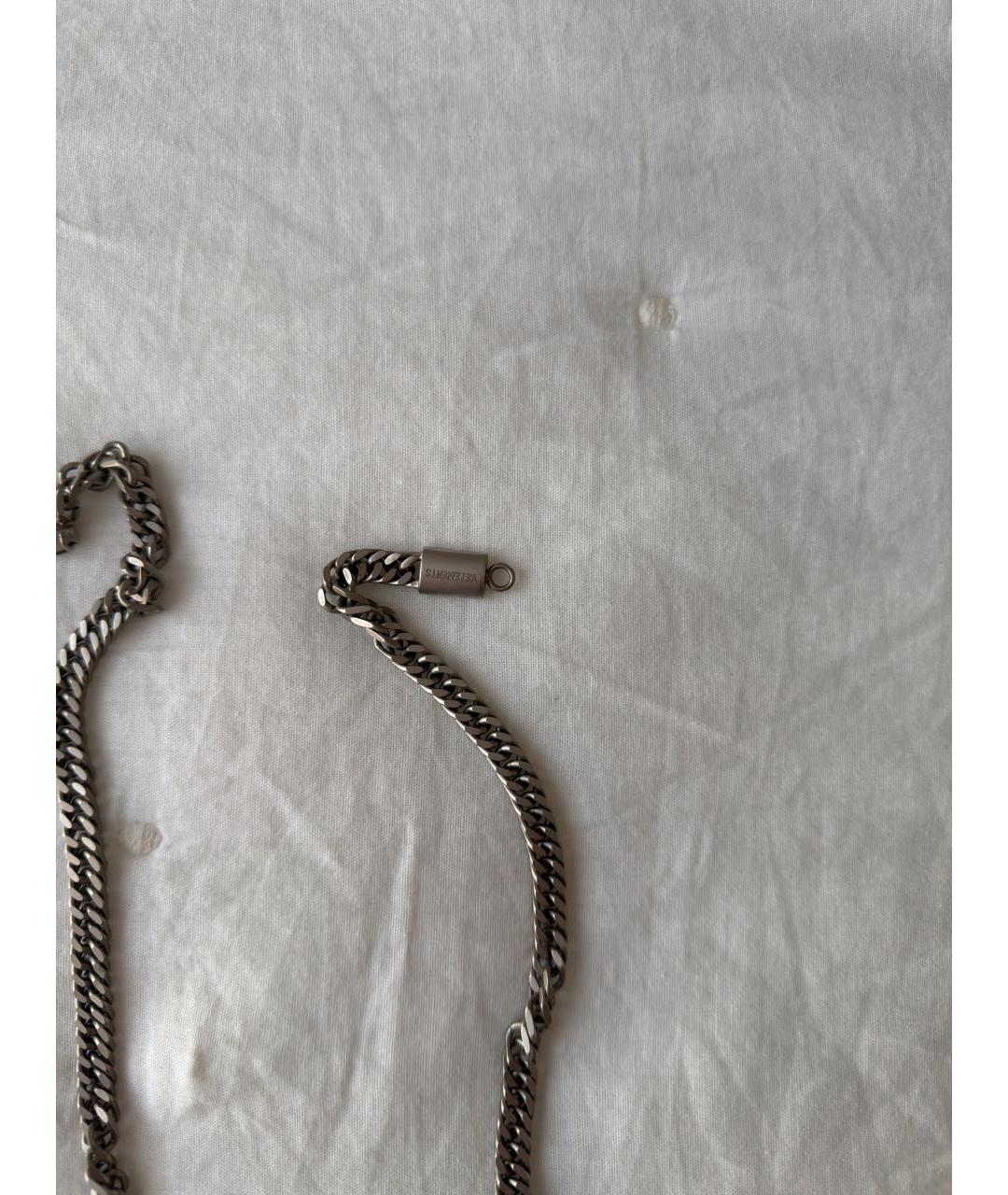 VETEMENTS Серебряная металлическая цепочка/подвеска, фото 5
