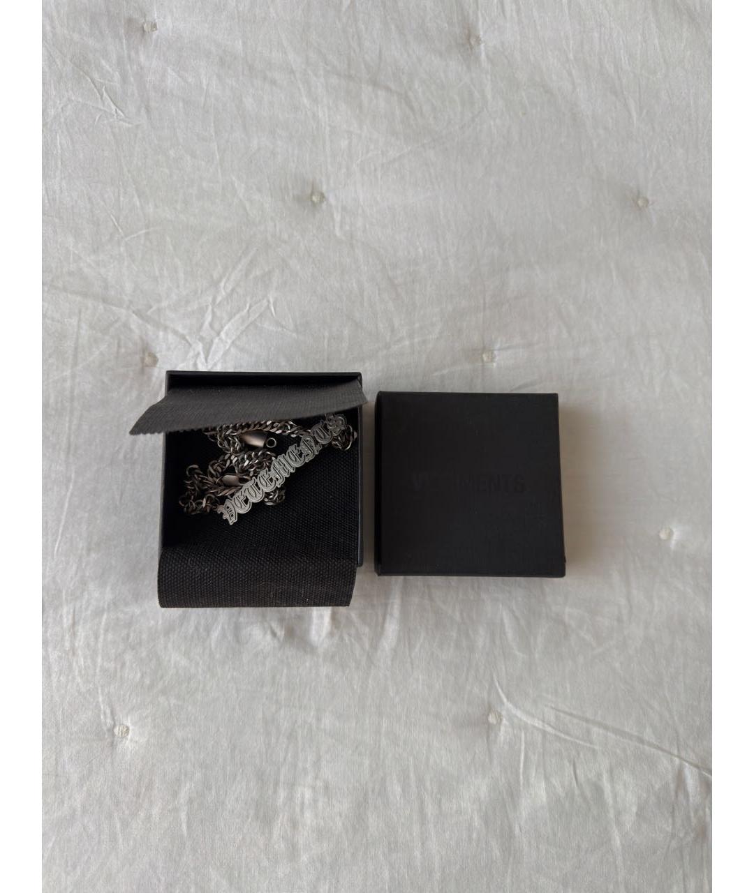 VETEMENTS Серебряная металлическая цепочка/подвеска, фото 2