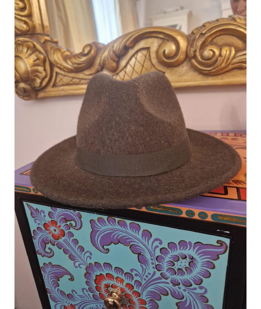 BARBOUR Хаки шерстяная шляпа, фото 3