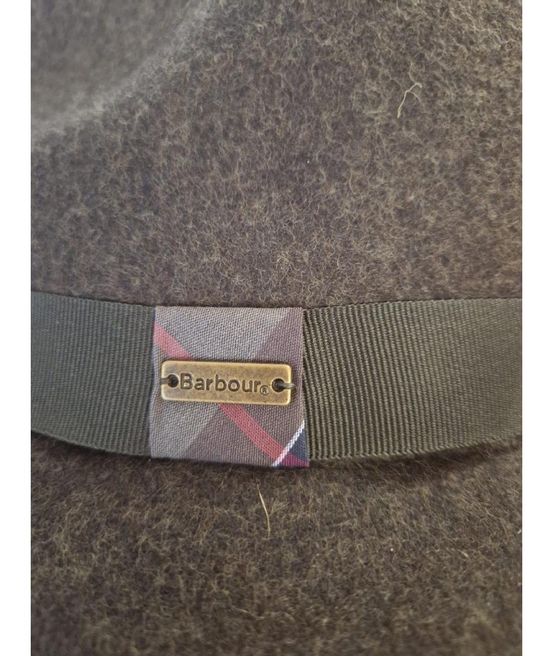 BARBOUR Хаки шерстяная шляпа, фото 2
