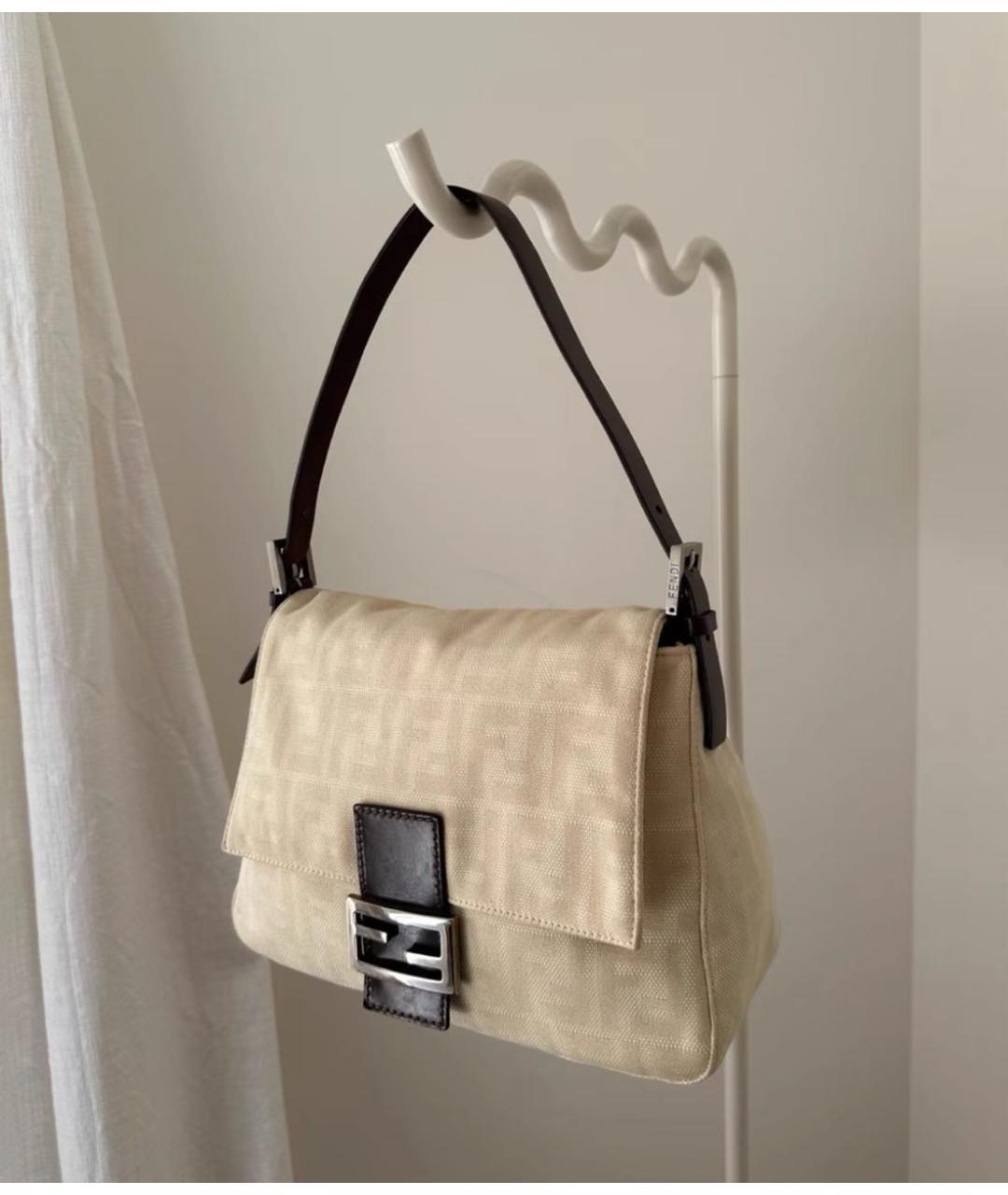 FENDI Бежевая сумка через плечо, фото 2