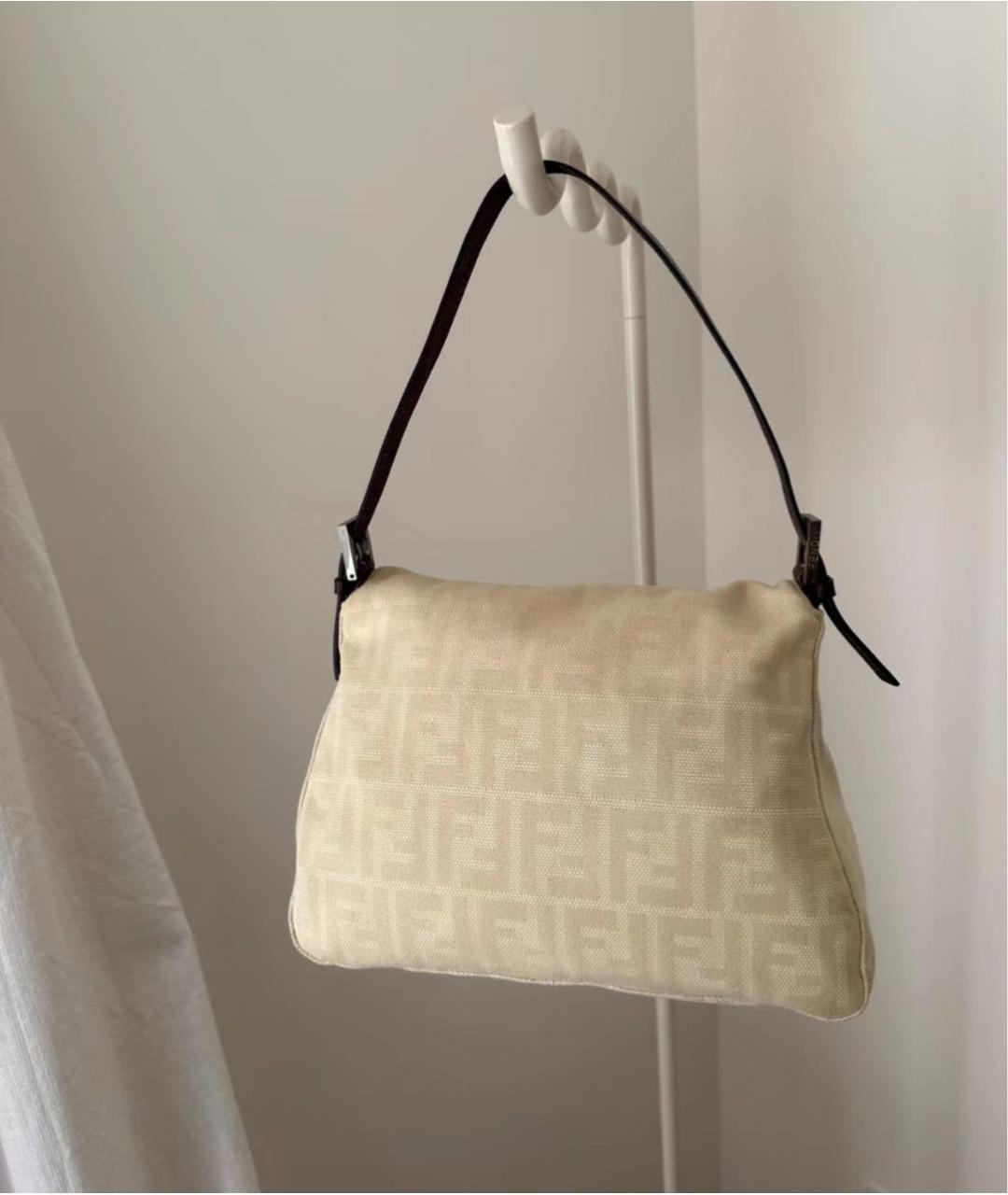 FENDI Бежевая сумка через плечо, фото 4