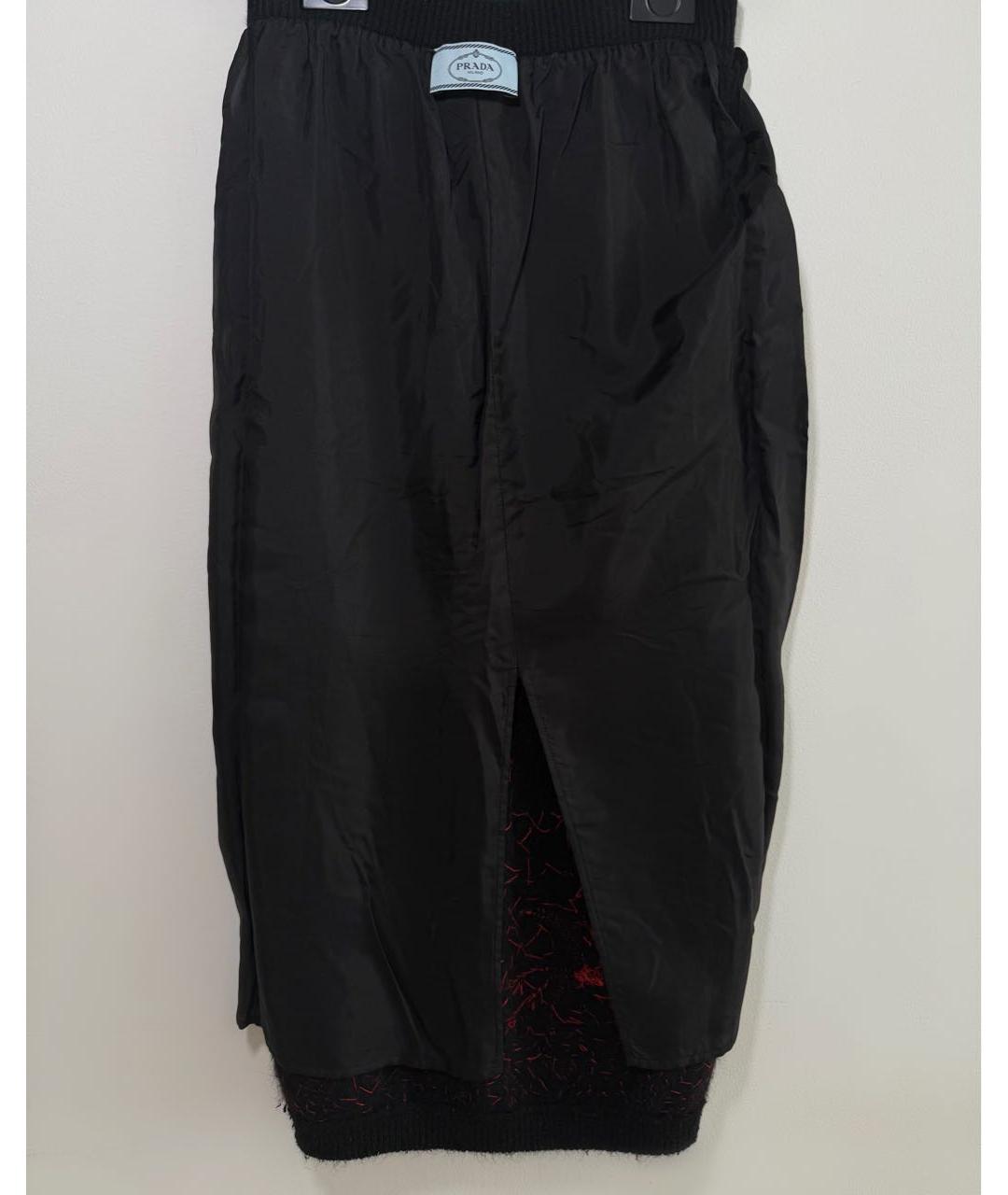 PRADA Черная юбка миди, фото 3