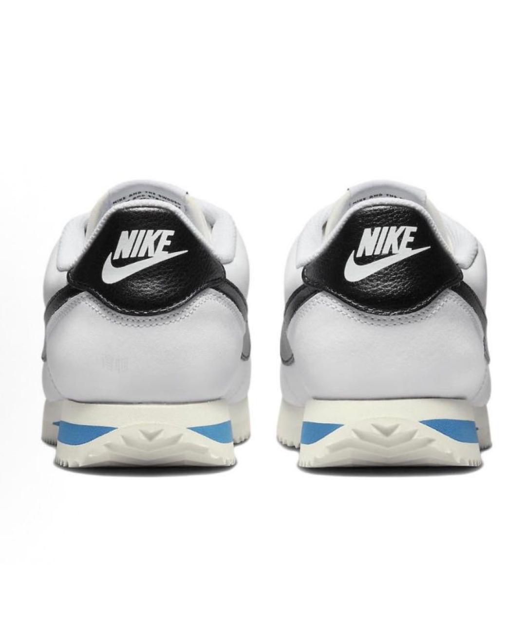 NIKE Белые кожаные низкие кроссовки / кеды, фото 4