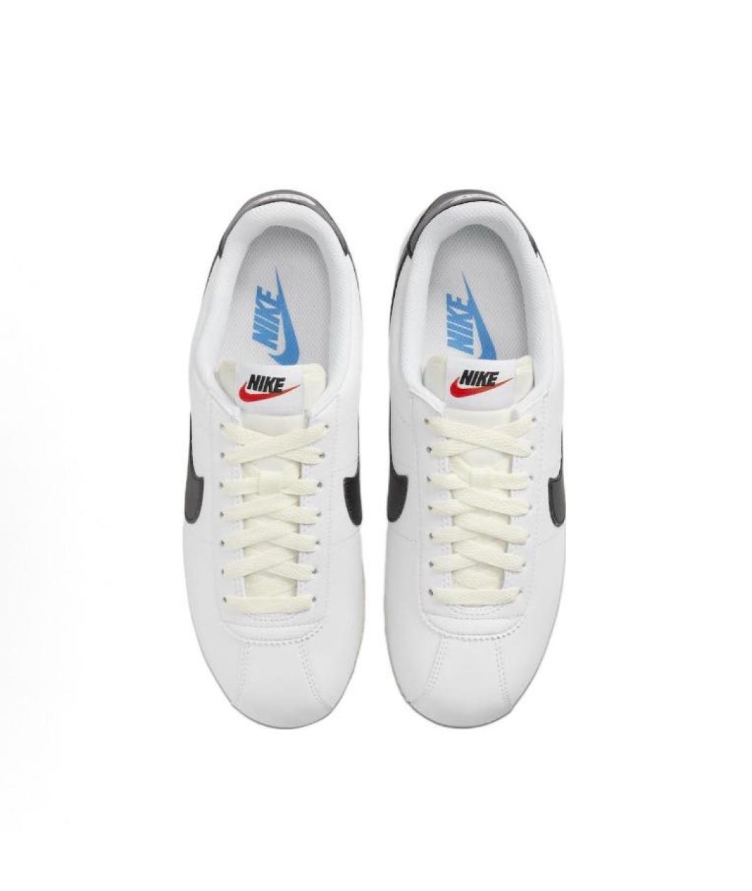 NIKE Белые кожаные низкие кроссовки / кеды, фото 3