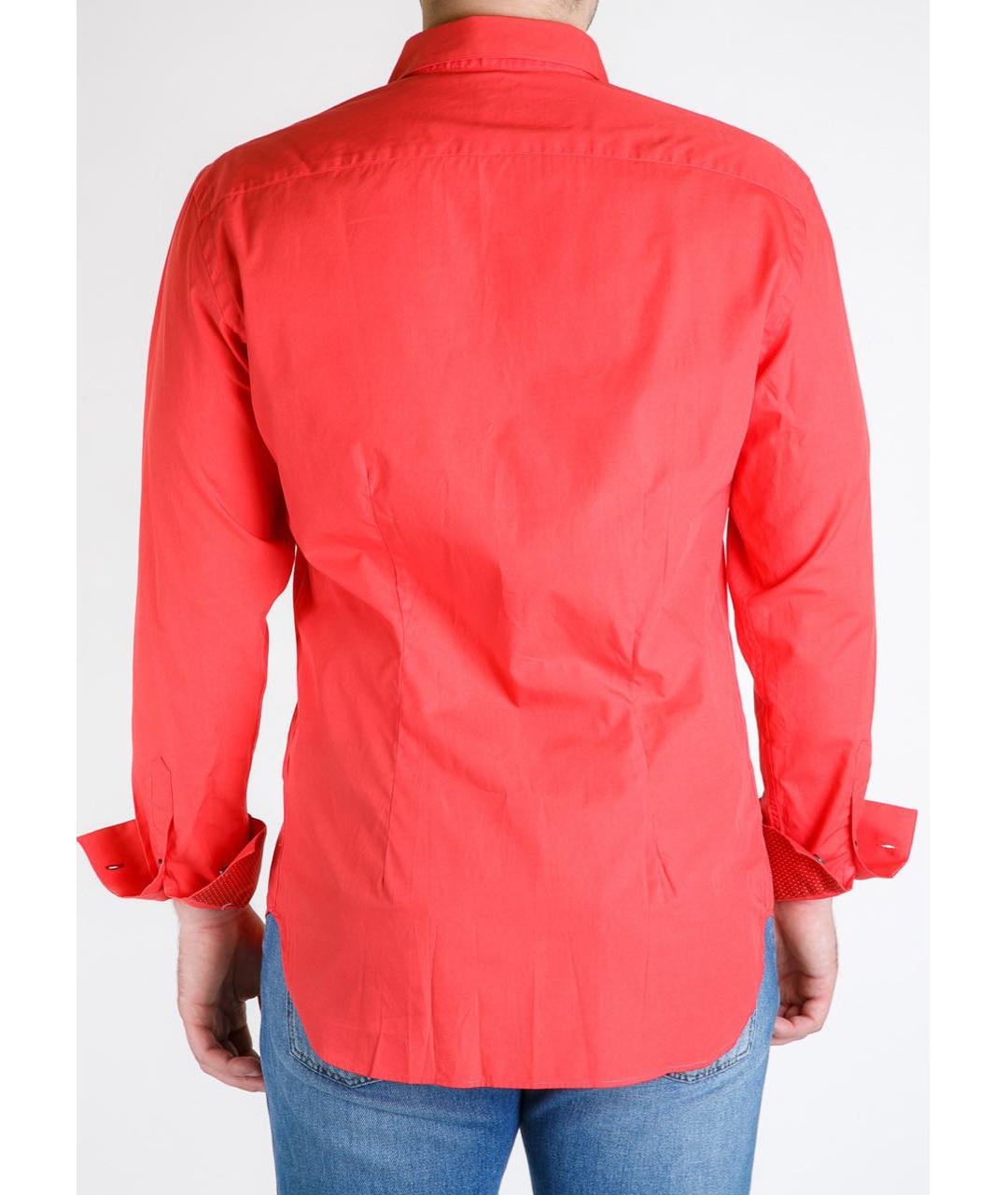PS BY PAUL SMITH Коралловая хлопковая кэжуал рубашка, фото 8