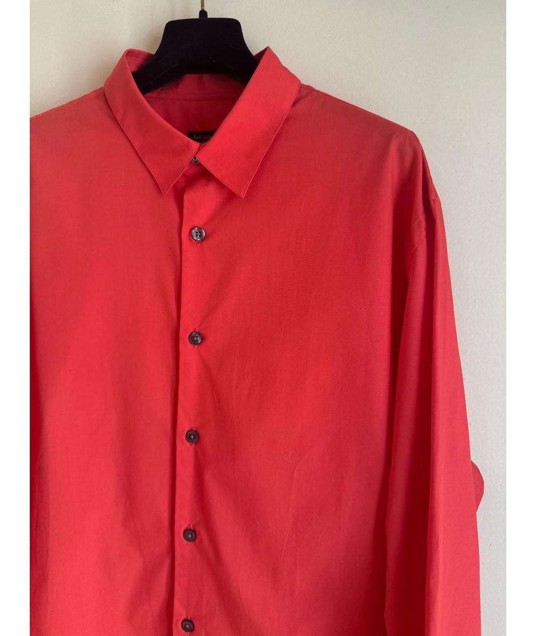 PS BY PAUL SMITH Коралловая хлопковая кэжуал рубашка, фото 2