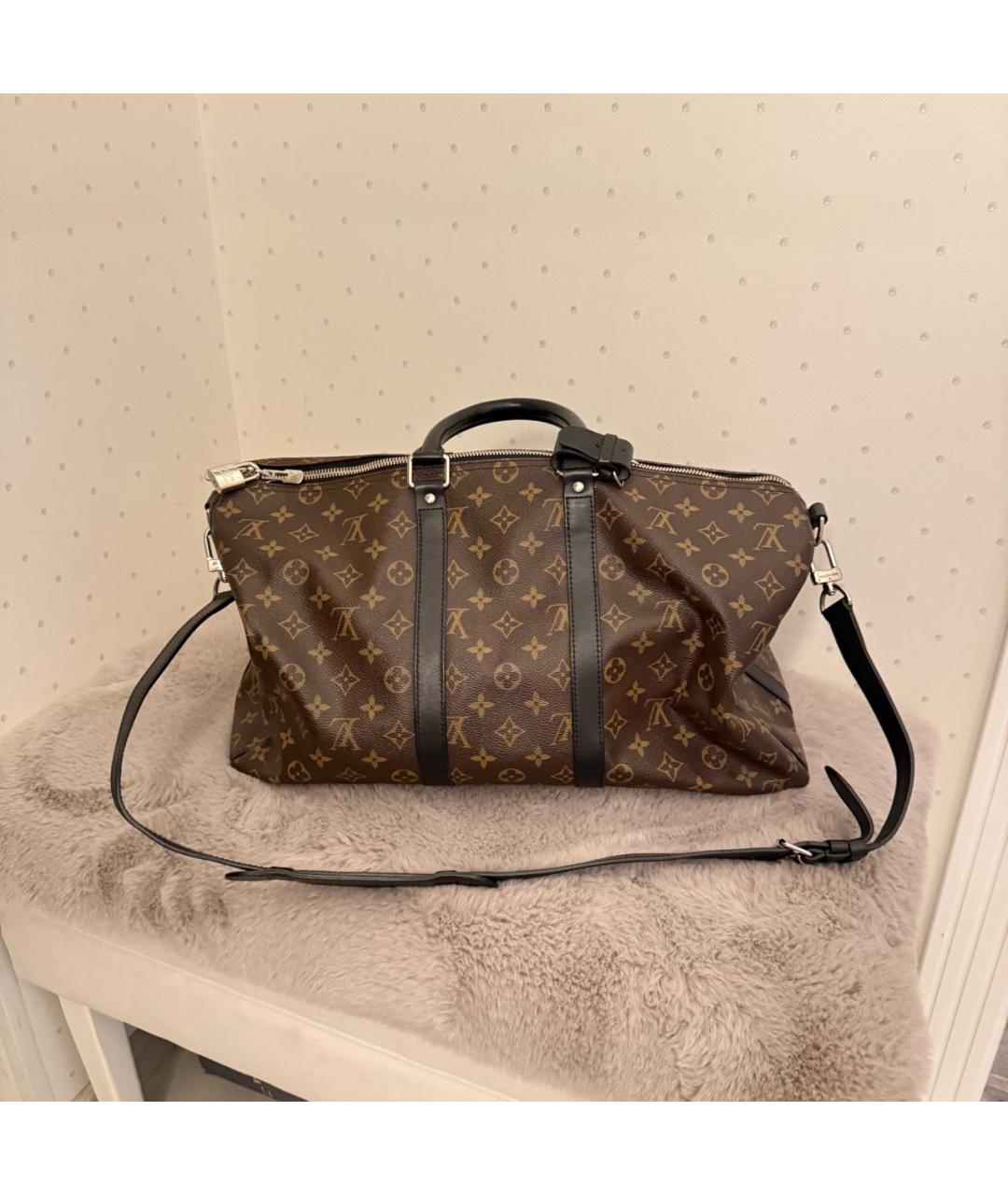 LOUIS VUITTON Коричневая дорожная/спортивная сумка, фото 3