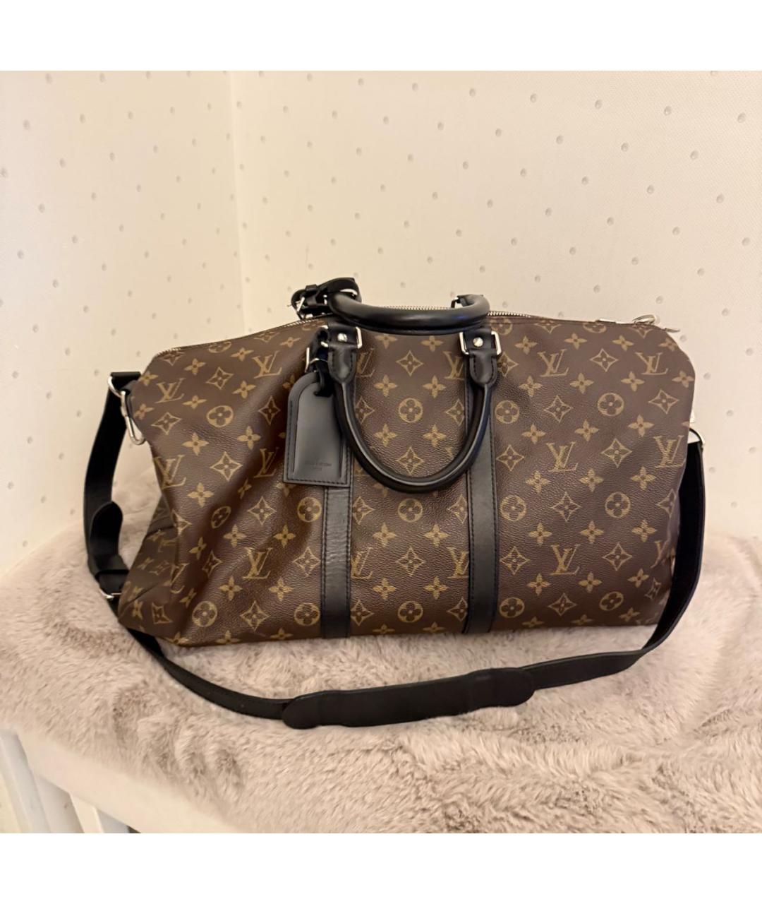 LOUIS VUITTON Коричневая дорожная/спортивная сумка, фото 5