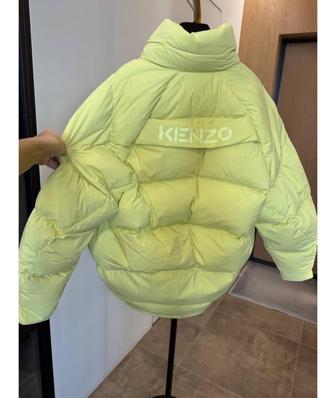KENZO Салатовый пуховик, фото 2