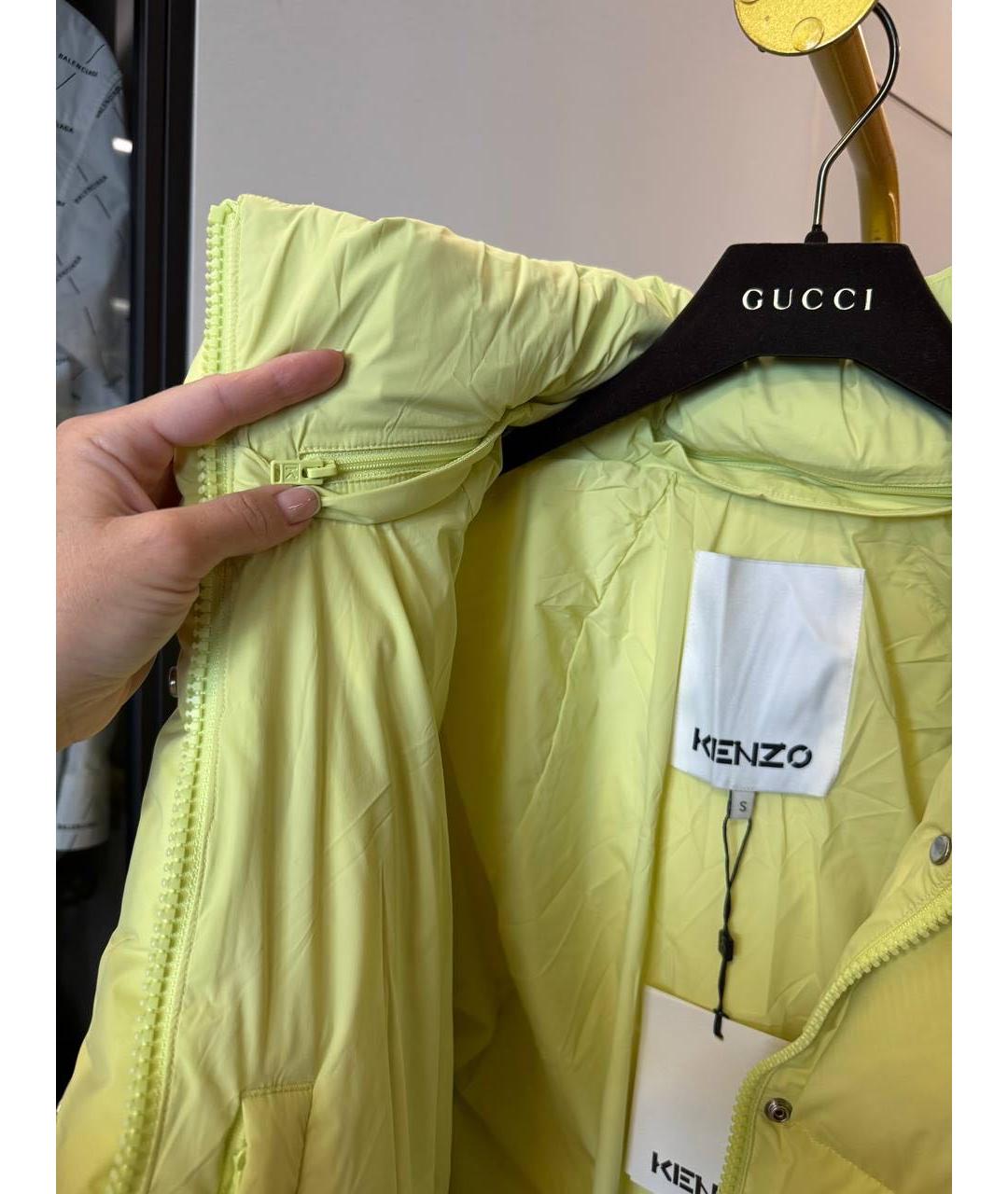 KENZO Салатовый пуховик, фото 4