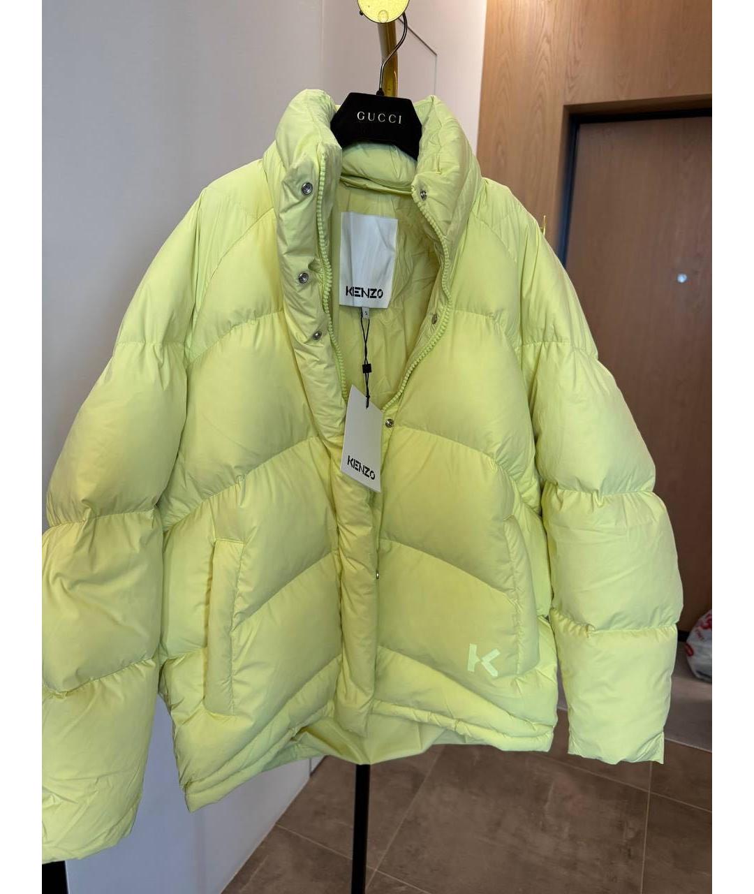 KENZO Салатовый пуховик, фото 3