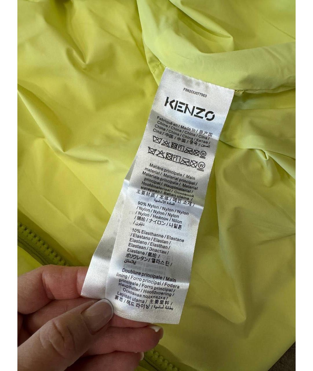 KENZO Салатовый пуховик, фото 5