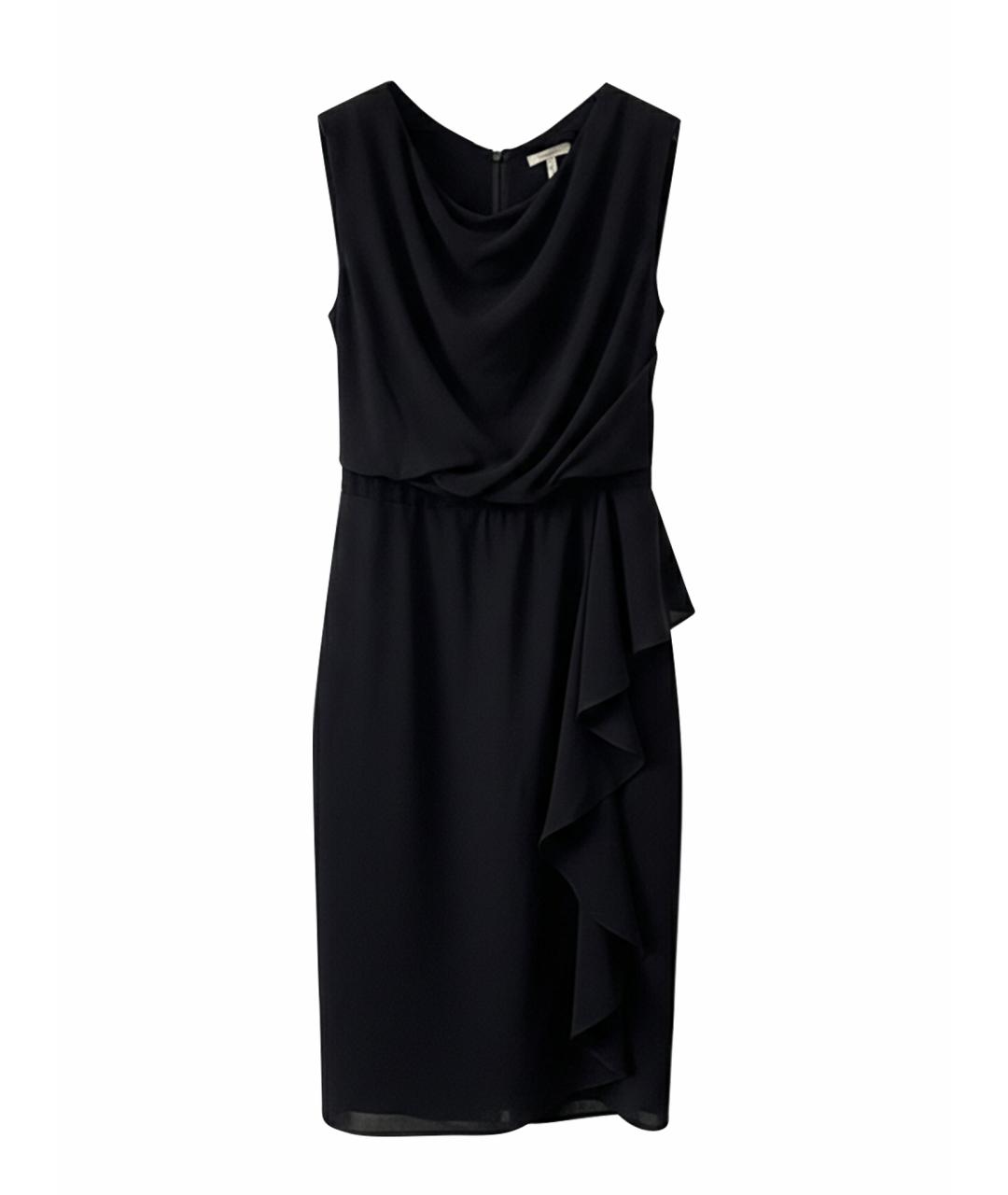 LANVIN Черное вискозное коктейльное платье, фото 1