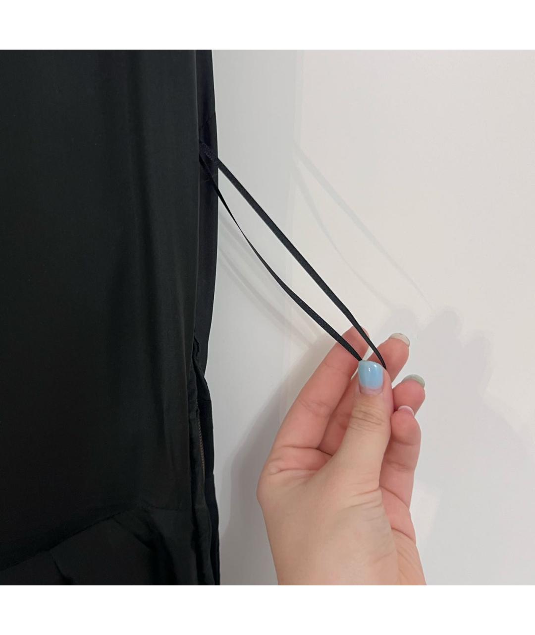 LANVIN Черное вискозное коктейльное платье, фото 7