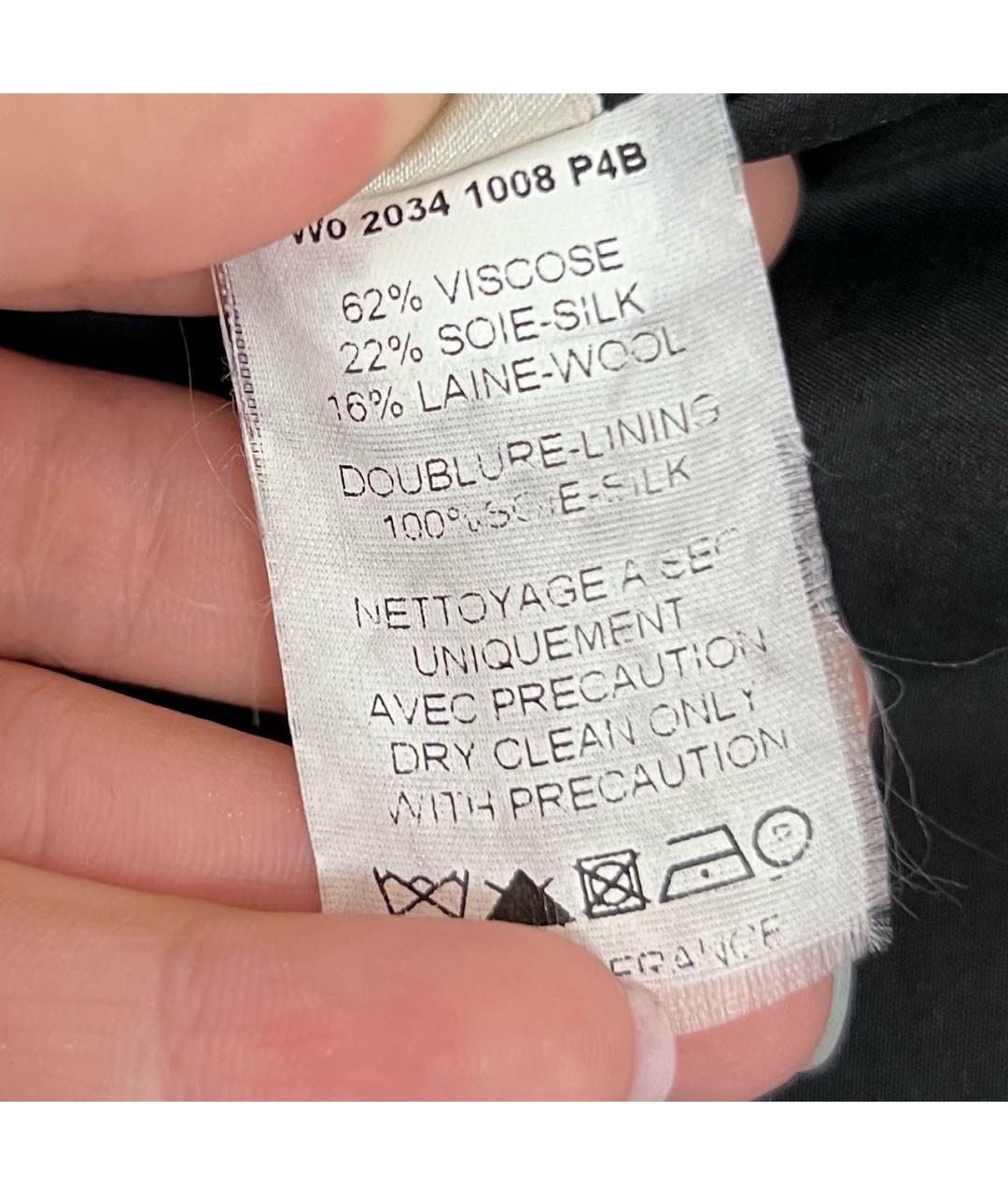 LANVIN Черное вискозное коктейльное платье, фото 5