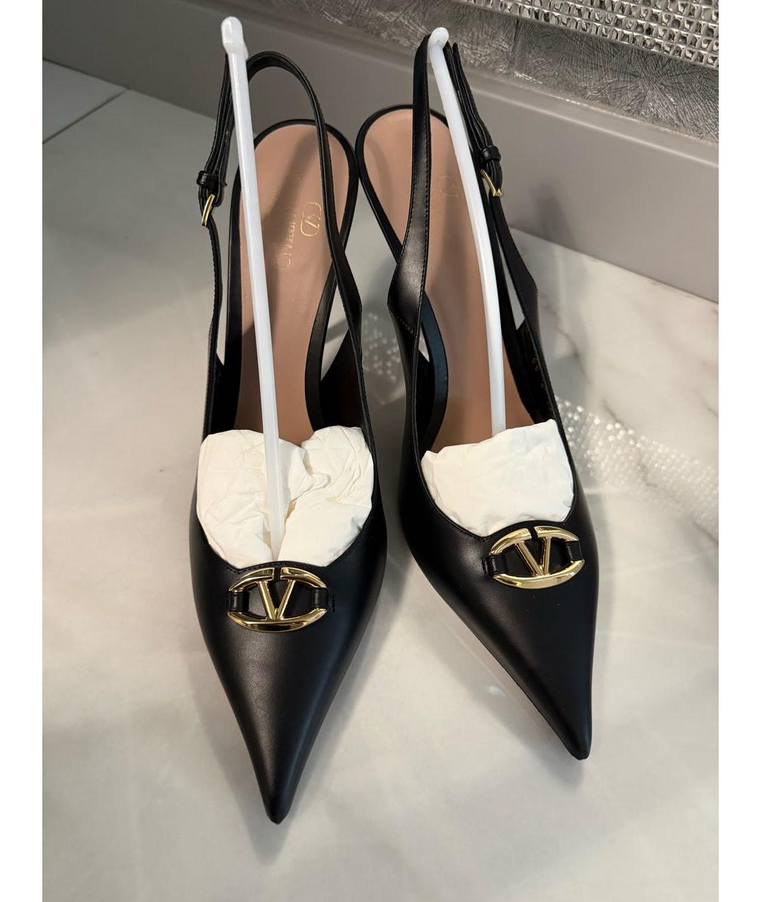 VALENTINO Черные кожаные туфли, фото 2