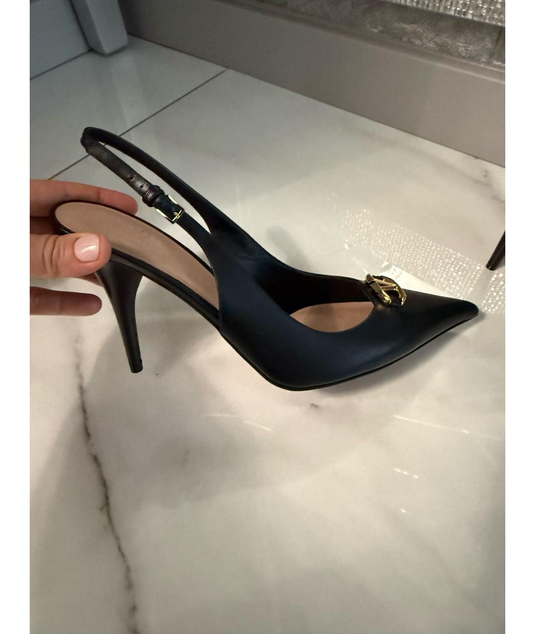 VALENTINO Черные кожаные туфли, фото 8