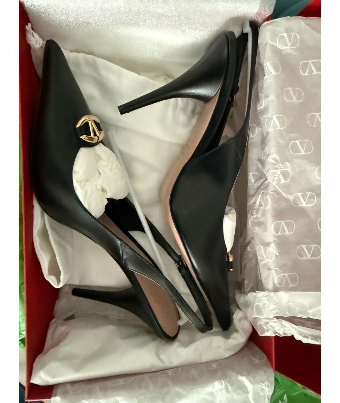 VALENTINO Черные кожаные туфли, фото 5