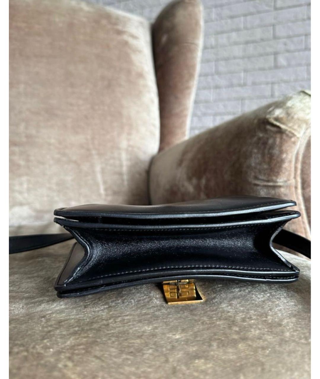 CELINE Черная кожаная сумка через плечо, фото 5