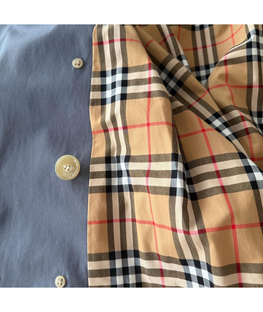 BURBERRY Антрацитовый хлопковый тренч/плащ, фото 4