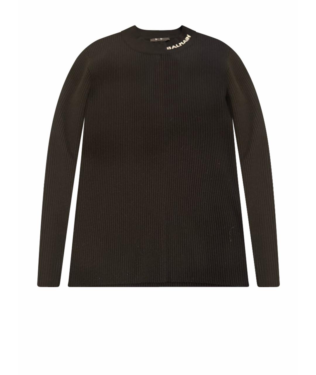 BALMAIN Черная шерстяная водолазка, фото 6